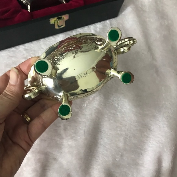 Collectible Silver Stamped Silver Plated Cream Sugar Set w Deluxe Box vintage - Picture 8 of 16